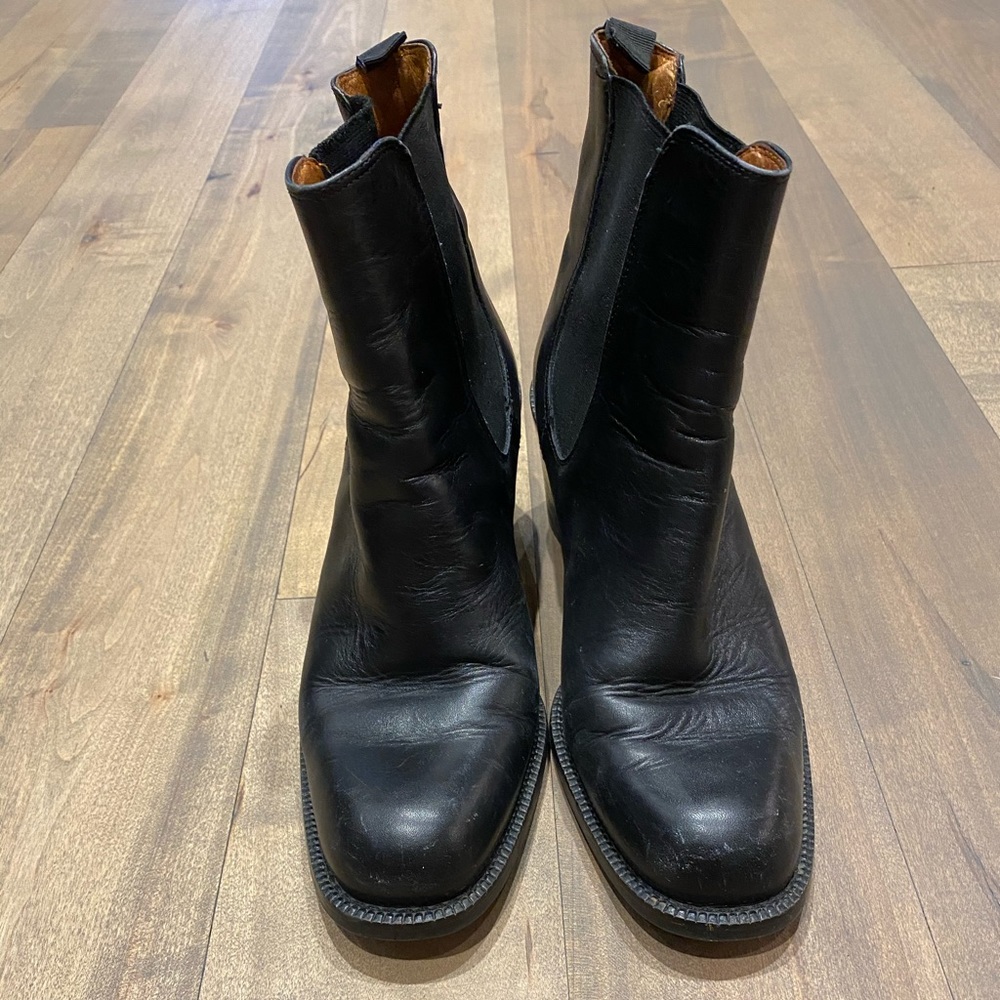 Vintage Kenneth Cole Black Leather Heeled Boots